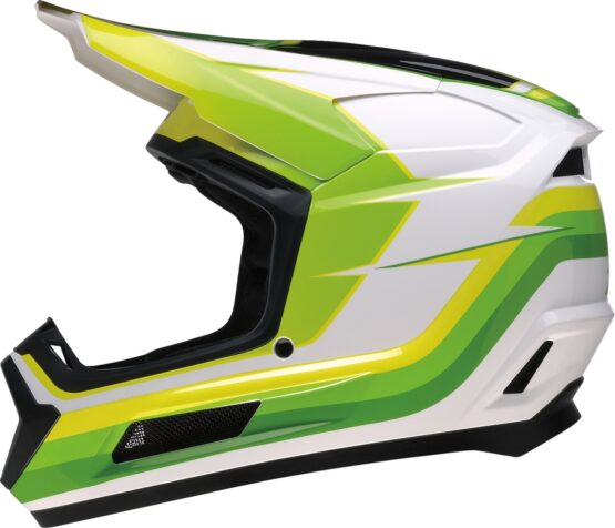 Z1R Youth Dirt Maxx Vortex Helmet White/Green Large