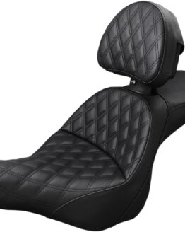 Explorer Lattice 2-Up Seat Black w/Backrest