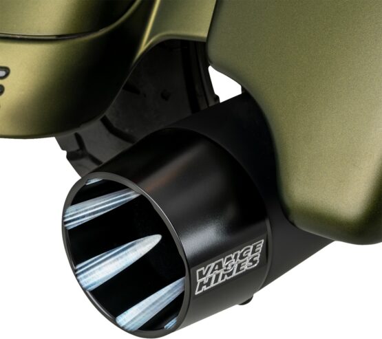 Vance & Hines Blackbird 450 Slip-On Mufflers Matte Black For Harley Touring - Image 2