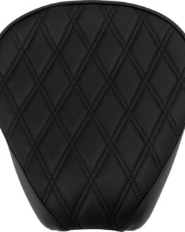 Drag Specialties Wide Rear Passenger Seat Double Diamond Black Stitch FL 97-23