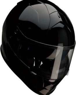 Warrant Solid Full Face Street Helmet Gloss Black Large