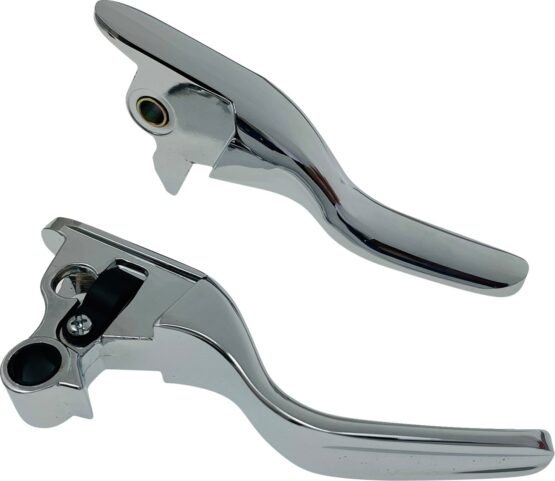 Drag Specialties Short Lever Set Chrome For Harley-Davidson Softail