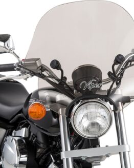 Viper Handlebar Mount Windshield Smoke w/Black Hardware