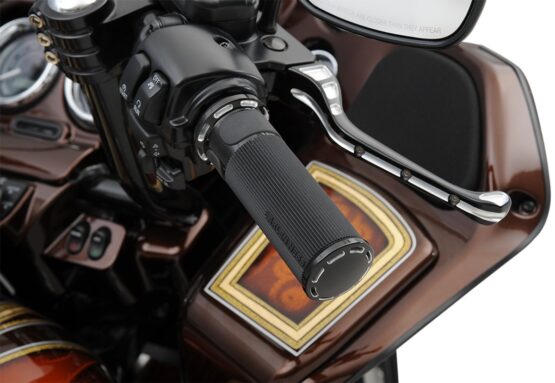 Arlen Ness Fly-By-Wire Fusion Series Grips Black Slot Track - Image 2