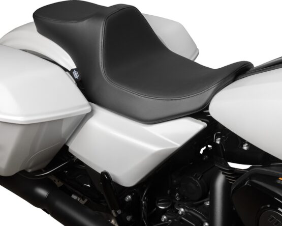 Drag Specialties Predator III 2-Up Seat Smooth Black For Harley FLT/FLH 23-24 - Image 3