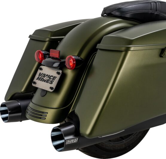 Vance & Hines Blackbird 450 Slip-On Mufflers Matte Black For Harley Touring - Image 3