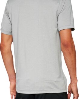 100% Men's Mission Athletic Tee - Heather Gray, Size M