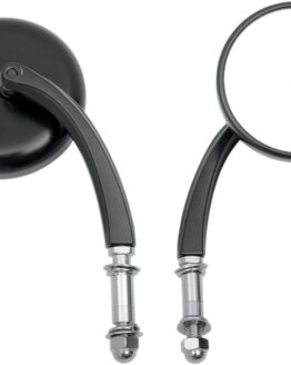 Drag Specialties Teardrop Handlebar Mirror Matte Black Universal