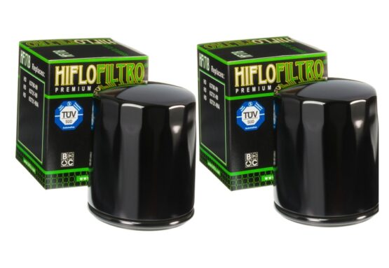 HF171B Oil Filter - Black - 2 Pack