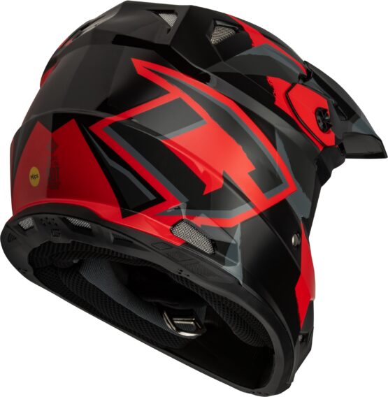 GMAX MX-96 Splinter Helmet Black/Red 2X-Large Offroad - Image 2