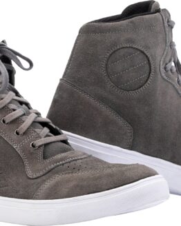 RST Ladies HiTop Moto Sneaker CE Grey Suede Size 5