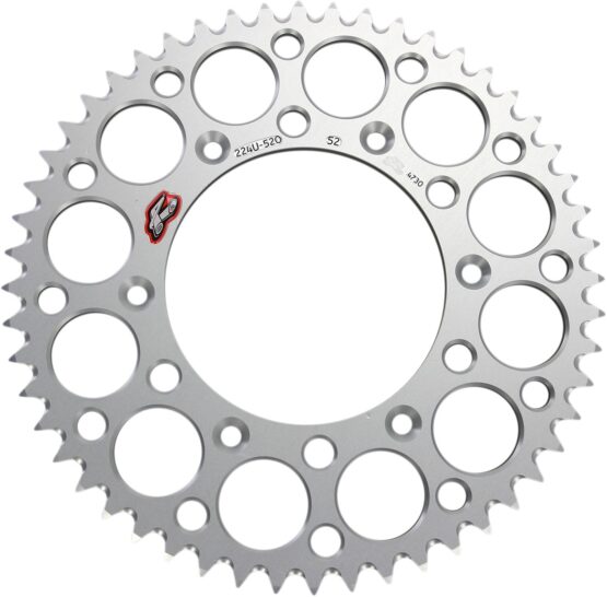 Rear Sprocket - Grooved Silver 520-52 Teeth