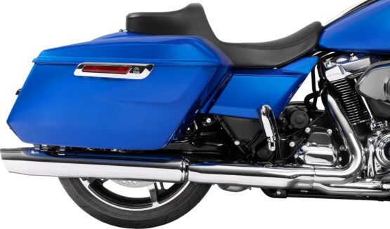 Drag Specialties Predator III 2-Up Seat Smooth Vinyl Black For FLH/FLT 23-24 - Image 3