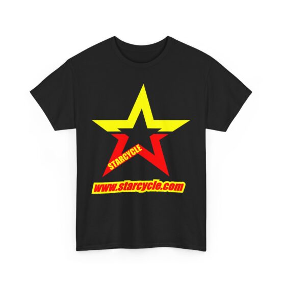 Star Cycle Unisex Heavy Cotton Tee – Bold Graphic Tee for MC & ATV Enthusiasts