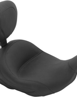Lowdown Plain Vinyl Solo Seat w/Backrest