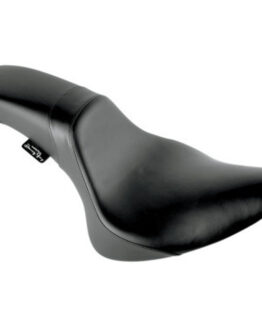 D. Gray Standard Weekday Low Seat Black Leather/Vinyl Fits 84-99 Harley Softail