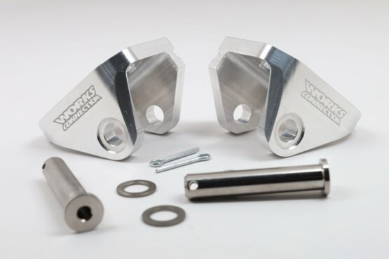 WORKS Offset Footpeg Mounts Yamaha YZ250F YZ450F 2023-2025