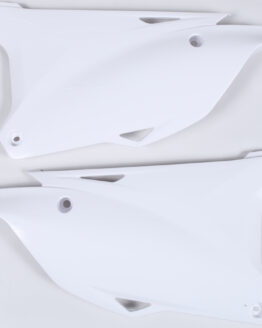 Plastic Side Number Plate - White