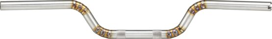 Arlen Ness MX Moto Welded Raw Stainless Steel Handlebar 1in Silver - Image 2