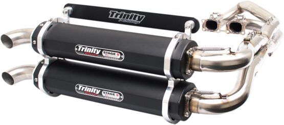 Stage 5 Full Exhaust - Dual Black Mufflers - Image 5