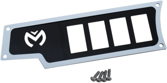 Moose Dashplate Left White 4-Switch Small Fits 15-19 Polaris RZR 900/1000 - Image 2
