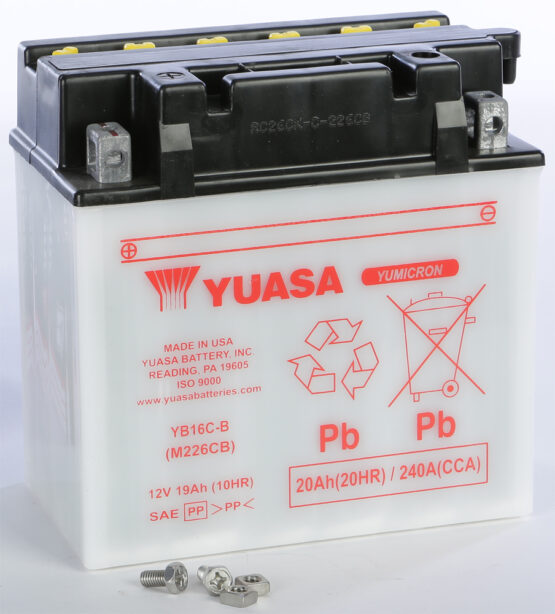Yuasa YB16C-B Yumicron 12V Battery - Image 2