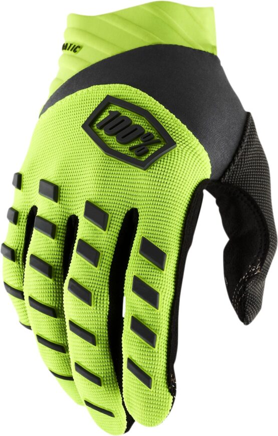100% Youth Airmatic Gloves, Flo Yellow/Black, Size YS