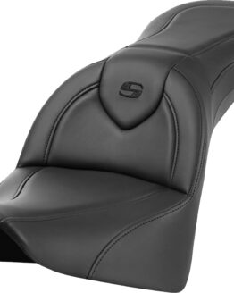 Saddlemen Roadsofa Seat without Backrest Plain Black For Harley FL