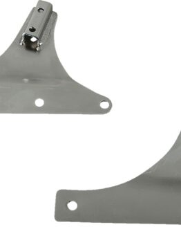 Drag Specialties Sissy Bar Side Plates Chrome For Harley Softail