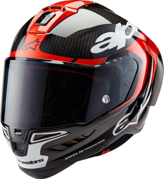 Alpinestars Supertech R10 Helmet Element Carbon Red White 2XL