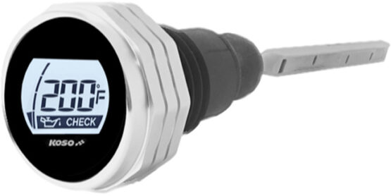 KOSO Digital Oil Temp Dipstick Silver for 07-16 Harley FLH/FLT - Image 2