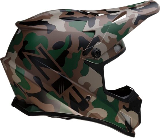 Rise Camouflage Full Face Offroad Helmet Brown Small - Image 2