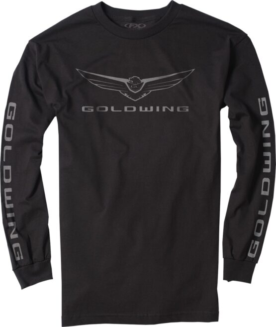 Factory Effex Men's Gold Wing Icon Long Sleeve Tee Black XL