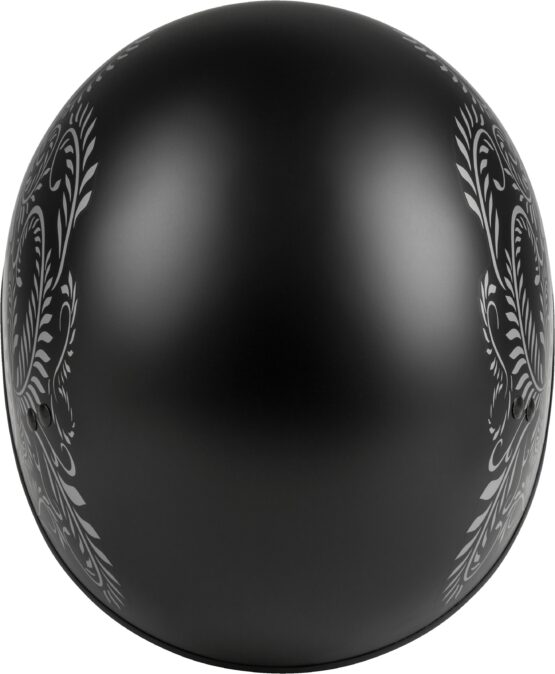 GMAX HH-65 Half Helmet Rose Naked Matte Black/Silver XS - Image 2