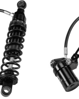 HardDrive Touring Remote Reservoir Shocks 13in Standard Weight For Harley Touring