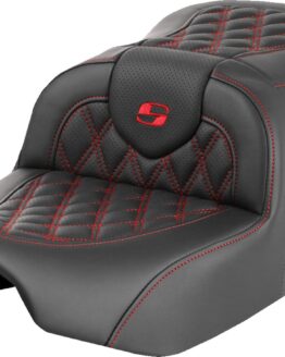 Saddlemen Roadsofa Seat Red Lattice Stitch FLTR FLHX 2023-2024