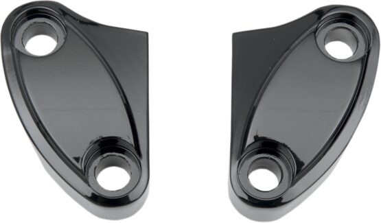 Drag Specialties Handlebar Riser Clamp Gloss Black 1in Pair