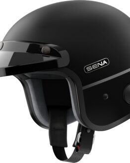 Sena Surge Mesh Helmet Matte Black Medium with Integrated Communication
