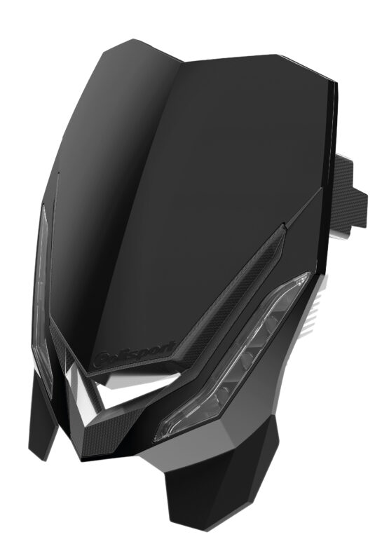Black E-Blaze LED MX/Enduro Headlight - Image 3