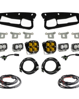 Baja Designs Amber SAE Fog Pocket Kit Fits 2021+ Ford Bronco