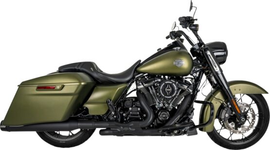 Vance & Hines Blackbird 450 Slip-On Mufflers Matte Black For Harley Touring