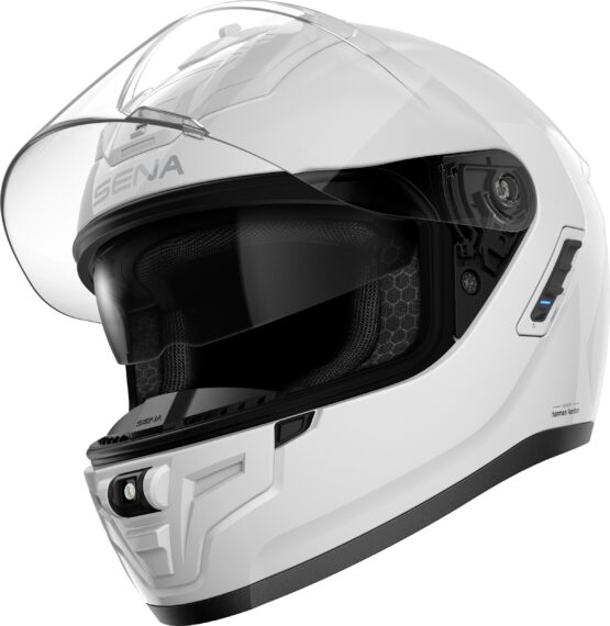 Sena Phantom Smart Full Face Helmet Gloss White Large - Image 4