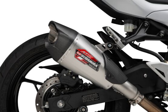 Yoshimura AT2 Slip-On Exhaust Stainless Steel For Ninja 500/400 2018-2024 - Image 2