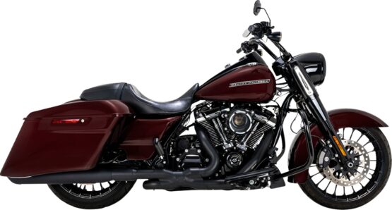 Vance & Hines Twin Slash Slip-On Muffler Black For Harley Touring