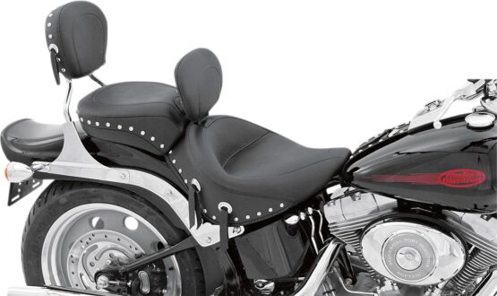 Wide Studded Naugahyde Pillion Pad - Image 2
