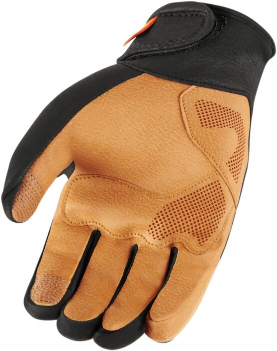 Icon 1000 Nightbreed Mid-Length Cuff Gloves - Black Men's Large - Image 2