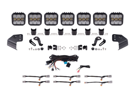 Bronco SS5 Pro CrossLink Windshield Lightbar Kit - White