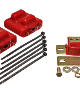 Motor & Transmission Mounts Red Zinc Finish Fits 87-91 Suburban C10-C30 2WD