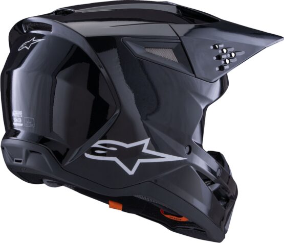 Alpinestars SM3 Solid Helmet Black Gloss Medium - Image 6