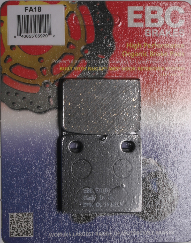 Standard Organic Brake Pads Front Set - Image 3